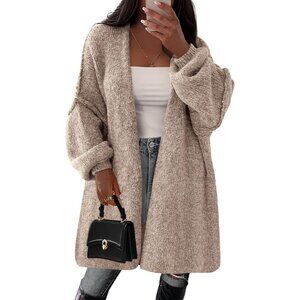 Long Cardigan Sweaters for Women Trendy Fall 2026 Oversized Knit Sweater Jacket